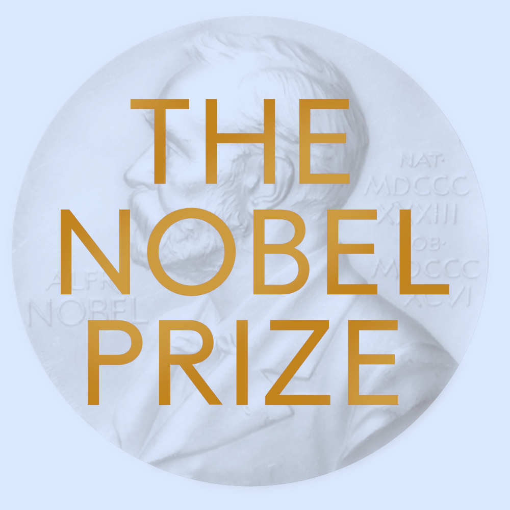 Prix Nobel : médaille et logotype.