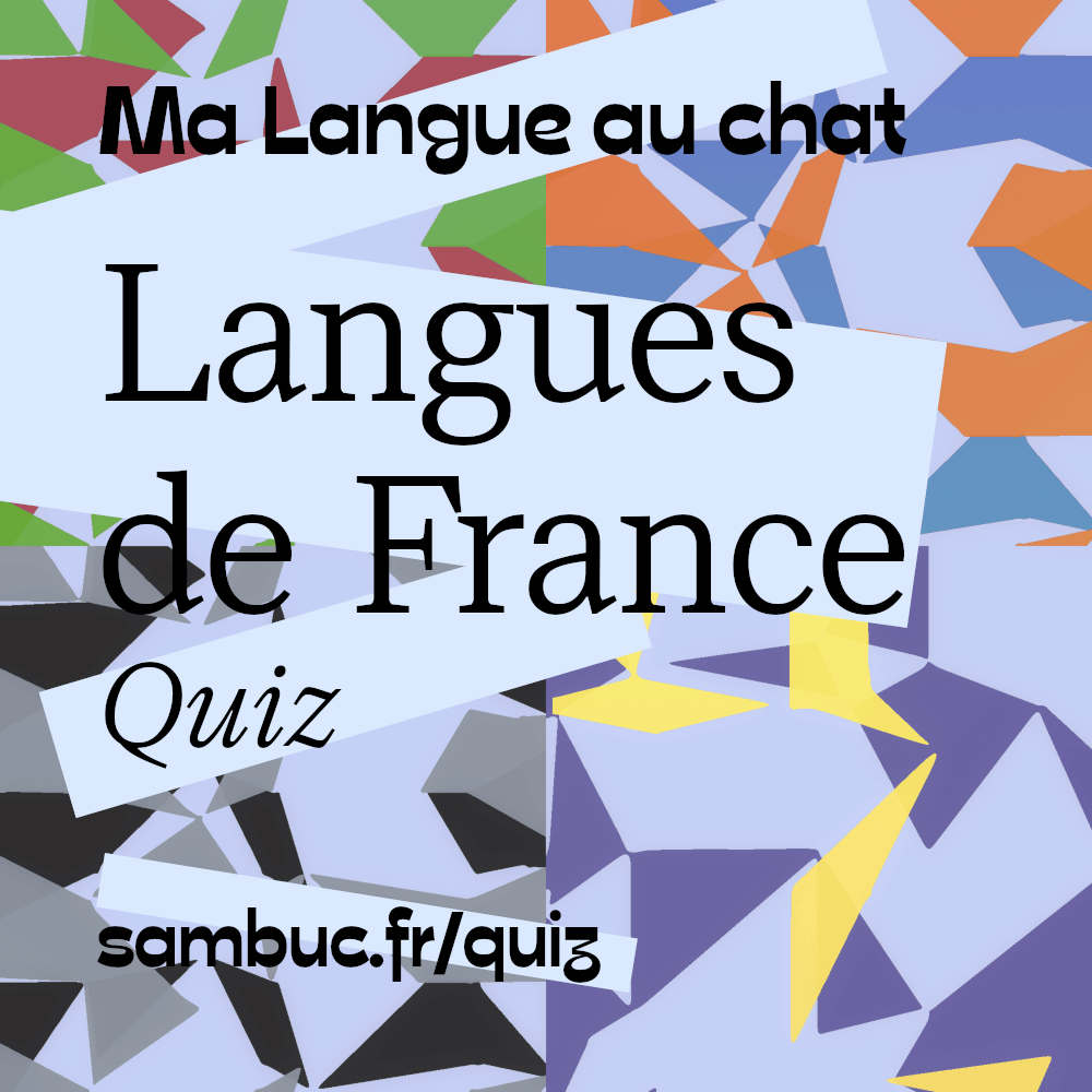 Affiche du quiz Ma langue au chat/Langues de France