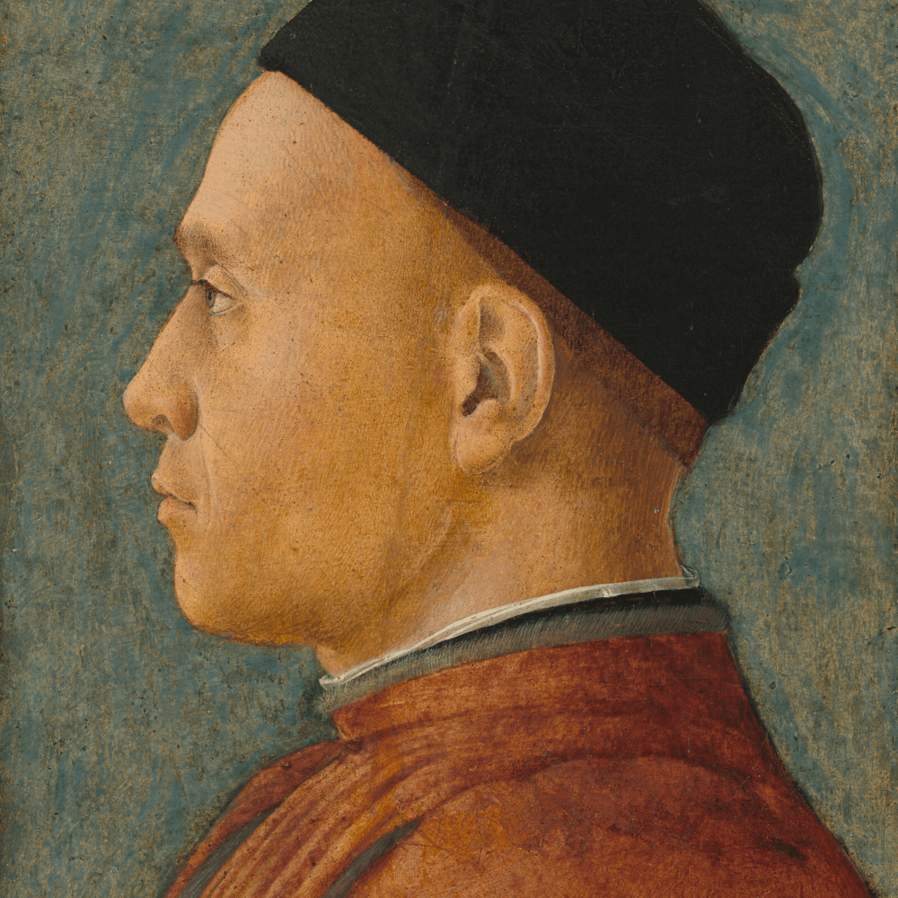 Andrea Mantegna, Portrait d'homme, 1470.