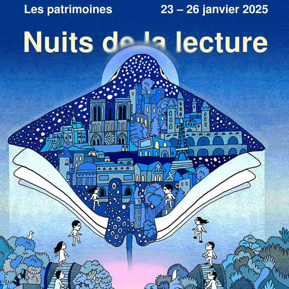 Affiche de l'édition 2025 des Nuits de la lecture